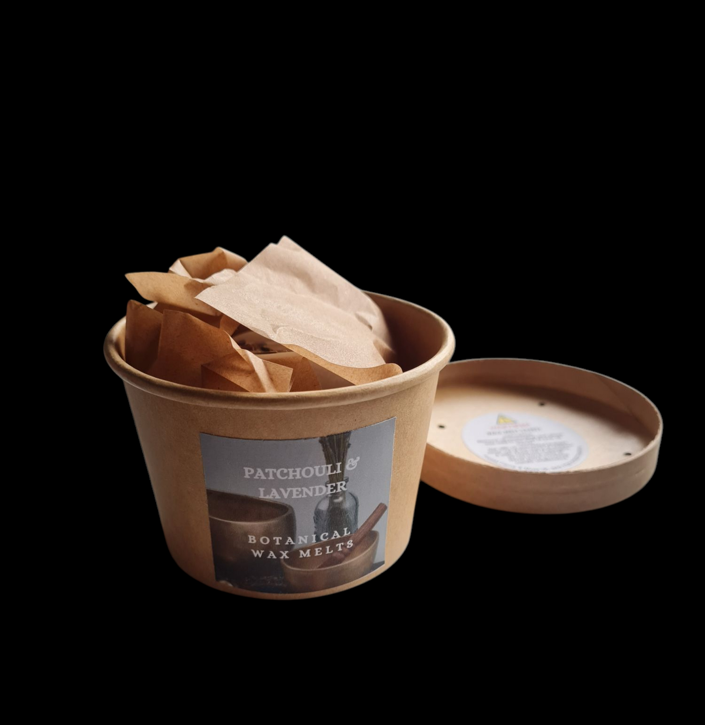 BOTANICAL WAX MELT TUB - PATCHOULI & LAVENDER