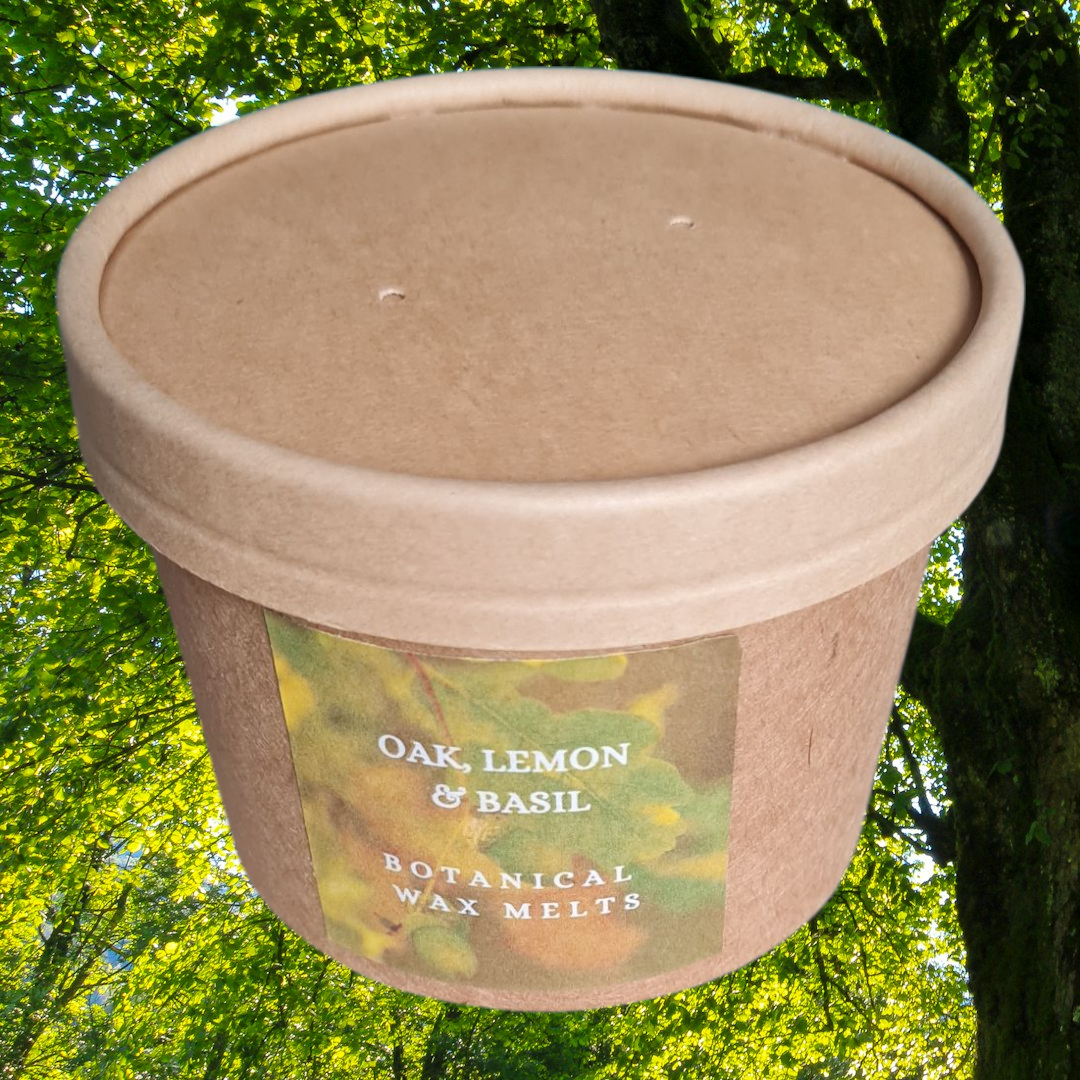 BOTANICAL WAX MELT TUB - OAK, LEMON & BASIL