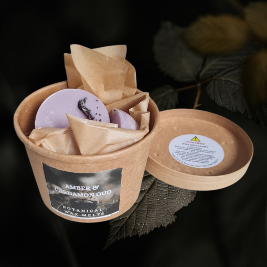 BOTANICAL WAX MELT TUB - AMBER & CARDAMON OUD