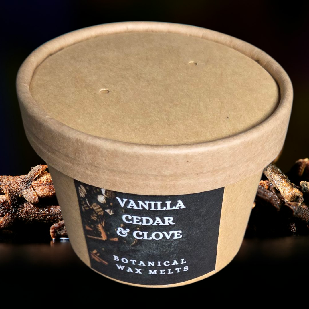 BOTANICAL WAX MELT TUB - VANILLA, CEDAR & CLOVE