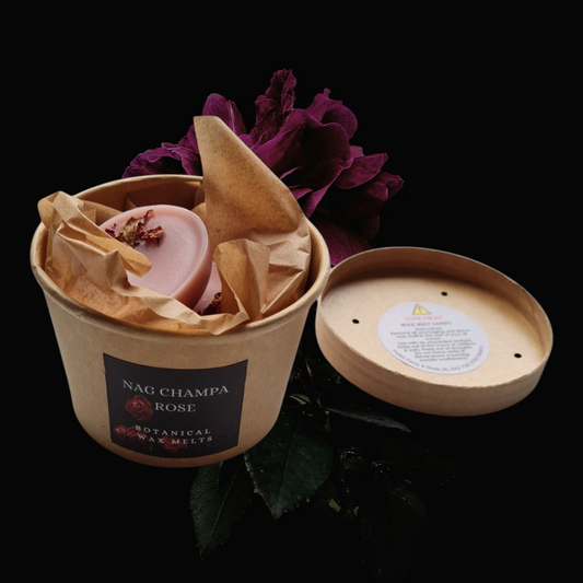 BOTANICAL WAX MELT TUB - NAG CHAMPA ROSE