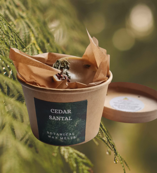 BOTANICAL WAX MELT TUB - CEDAR SANTAL