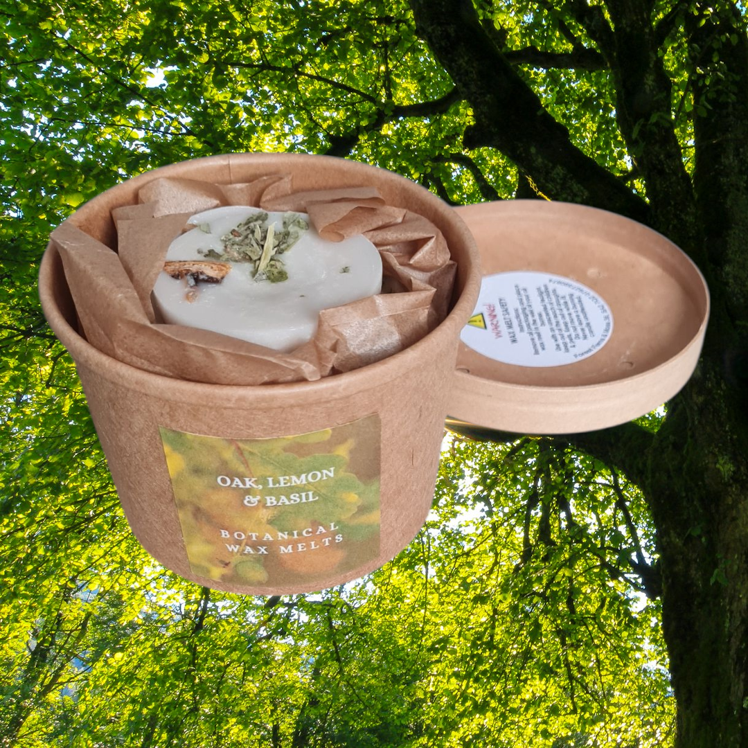 BOTANICAL WAX MELT TUB - OAK, LEMON & BASIL