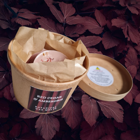 BOTANICAL WAX MELT TUB - RED CEDAR & AMBERGRIS