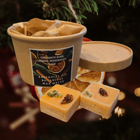 WAX MELT TUB - CINNAMON BARK,ORANGE,PEPPERMINT,SAGE