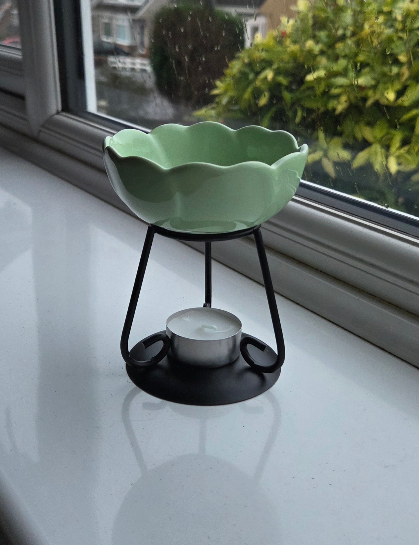 CERAMIC FLOWER WAX MELT BURNER