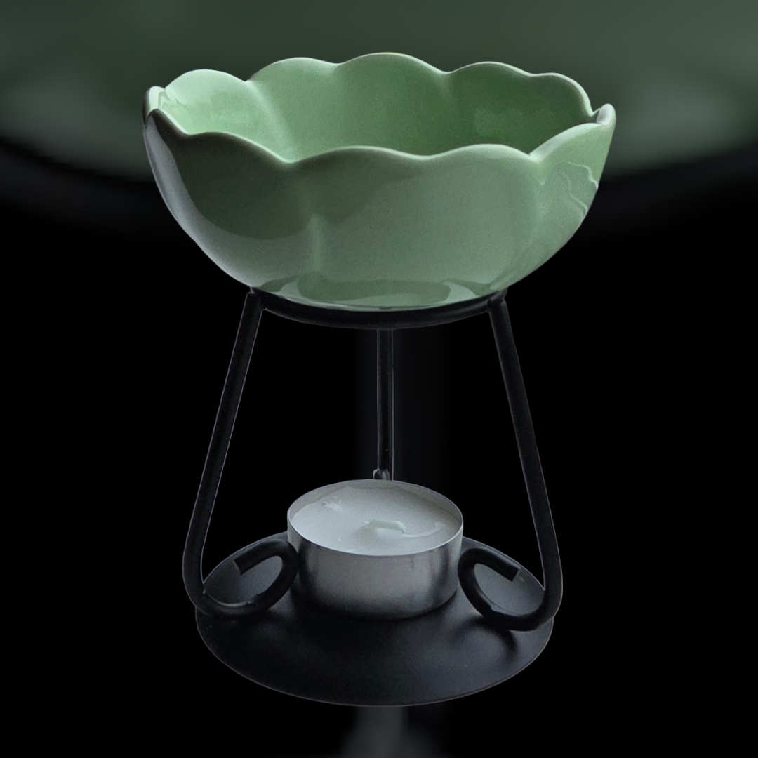 CERAMIC FLOWER WAX MELT BURNER