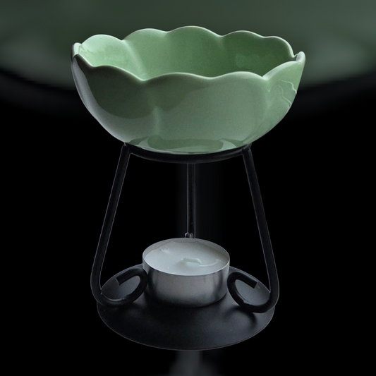 CERAMIC FLOWER WAX MELT BURNER