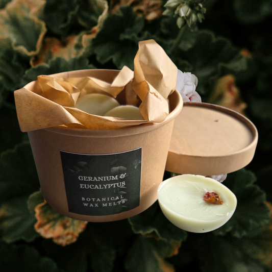 BOTANICAL WAX MELT TUB - GERANIUM & EUCALYPTUS