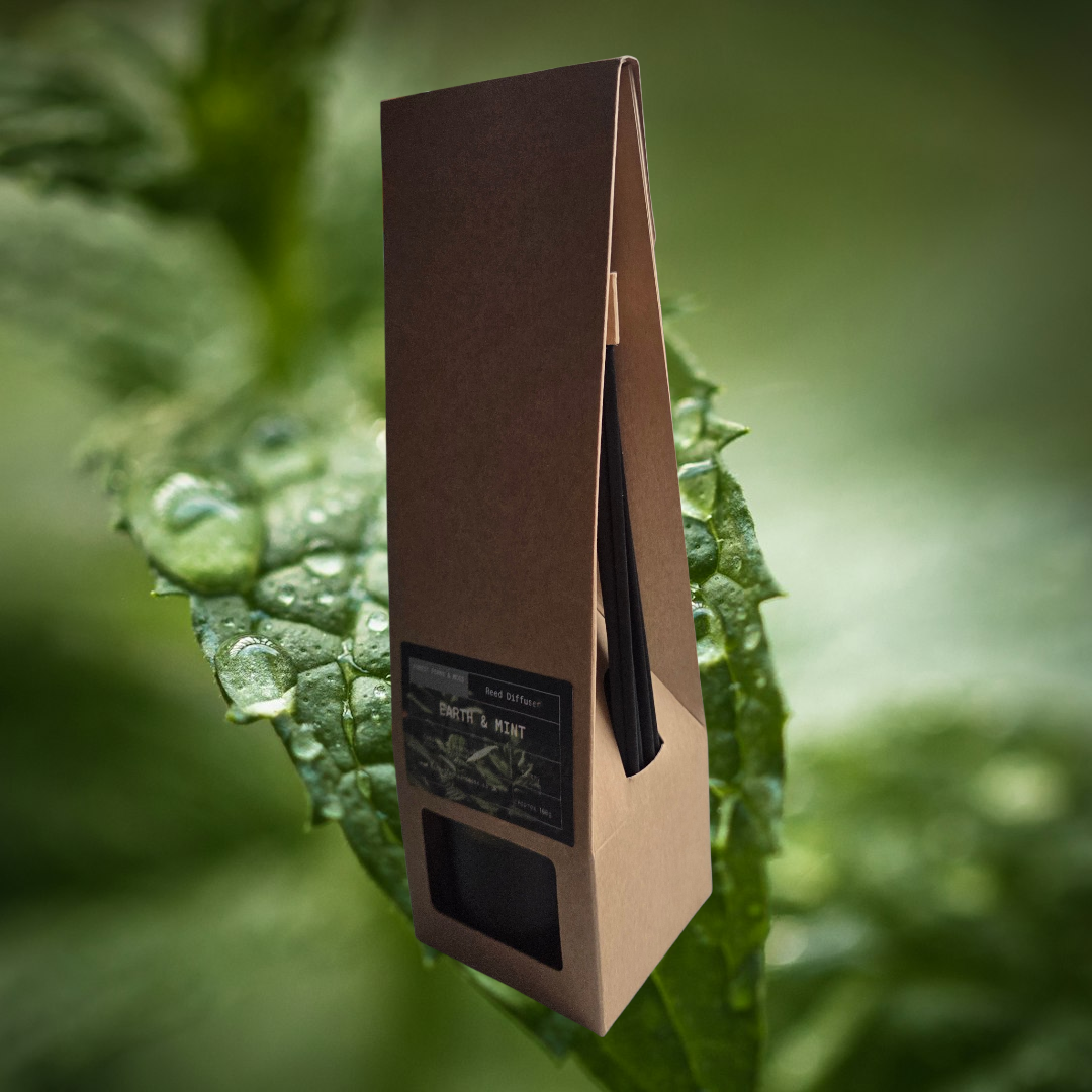 REED DIFFUSER - ODOUR NEUTRALISER - EARTH & MINT