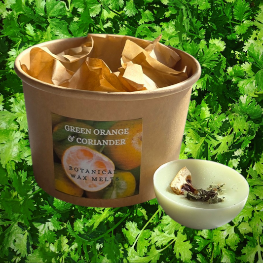 BOTANICAL WAX MELT TUB - GREEN ORANGE & CORIANDER