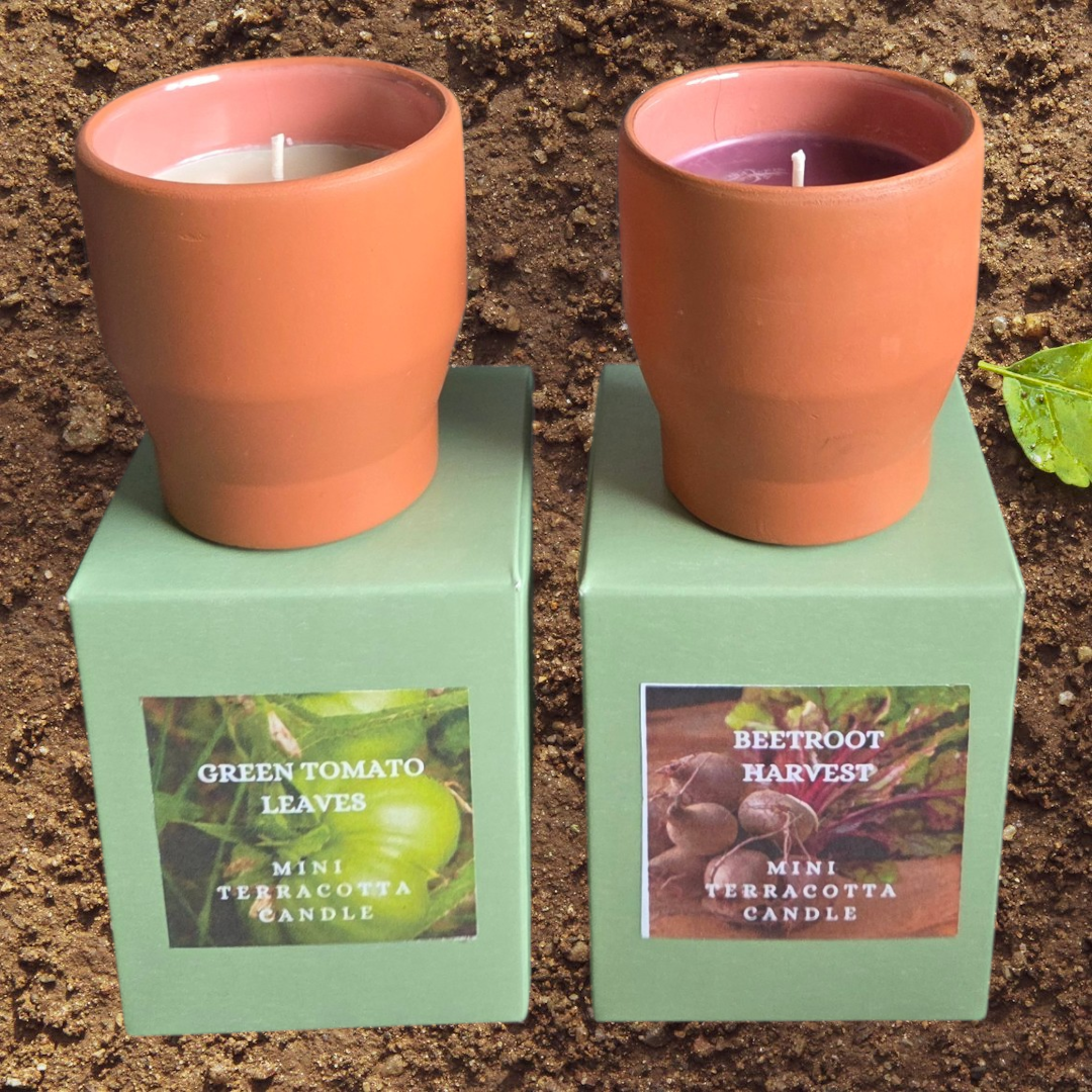 MINI TERRACOTTA CANDLE - FARMERS MARKET