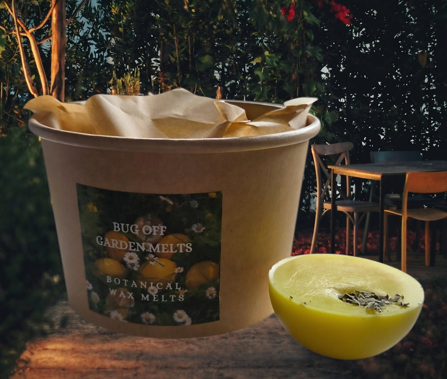 BOTANICAL WAX MELT TUB - BUG OFF (Citronella)