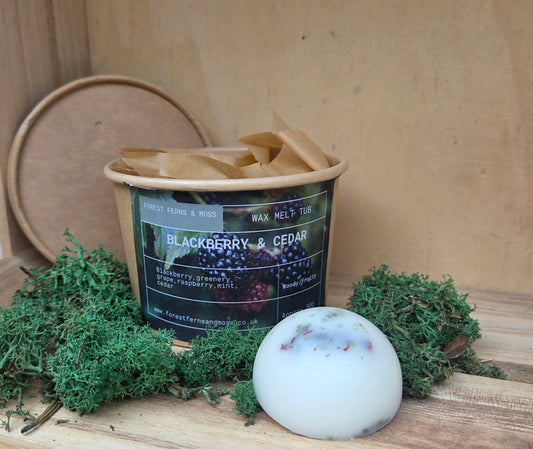 BOTANICAL WAX MELT TUB - BLACKBERRY & CEDAR
