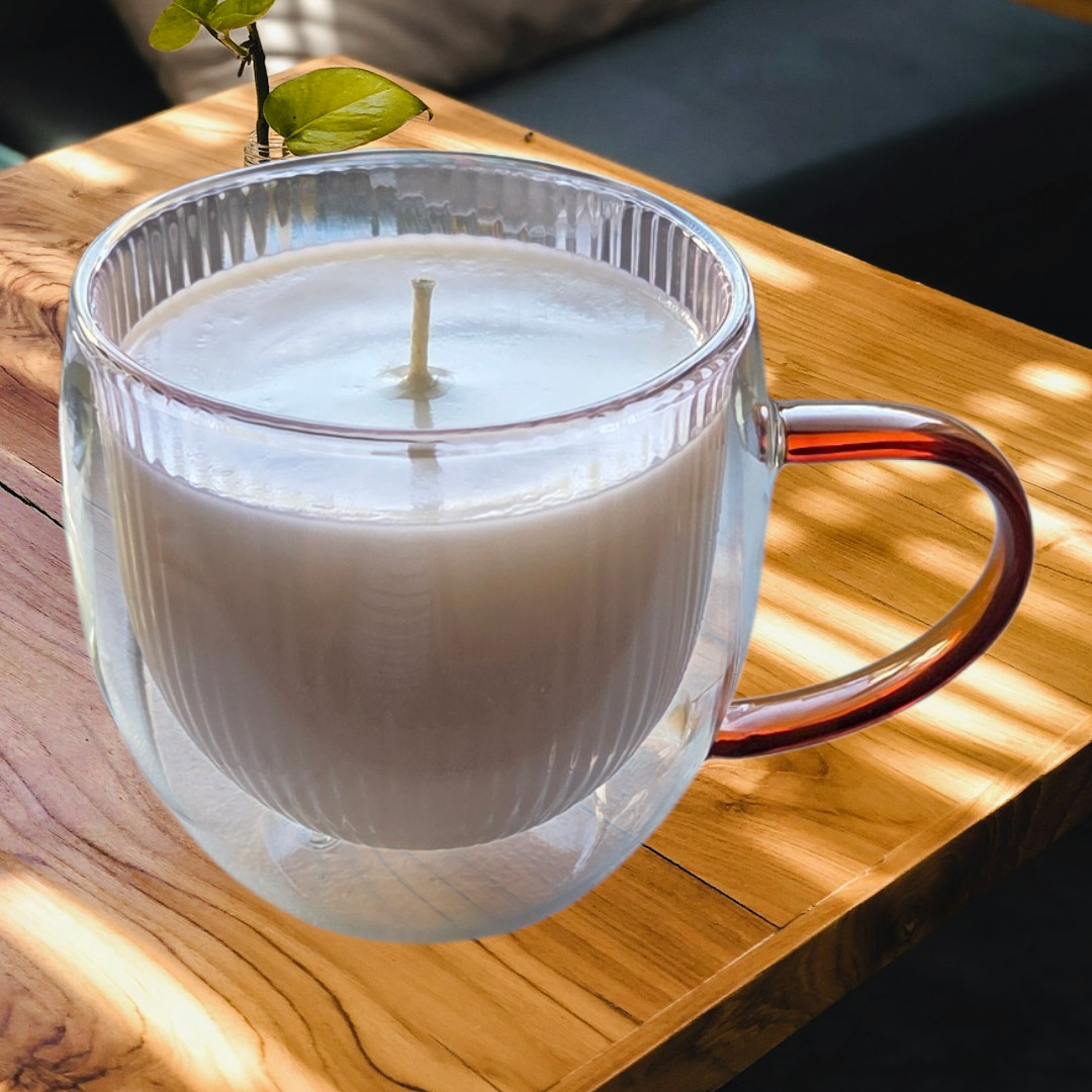 GLASS TEACUP CANDLE - THE TEA GARDEN